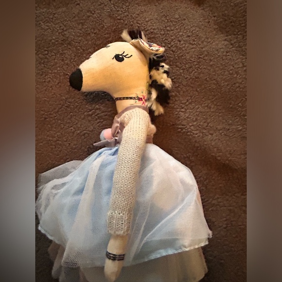 Pottery Barn Kids “CHEYENNE” Zebra Ballerina Plush Doll - Picture 2 of 6